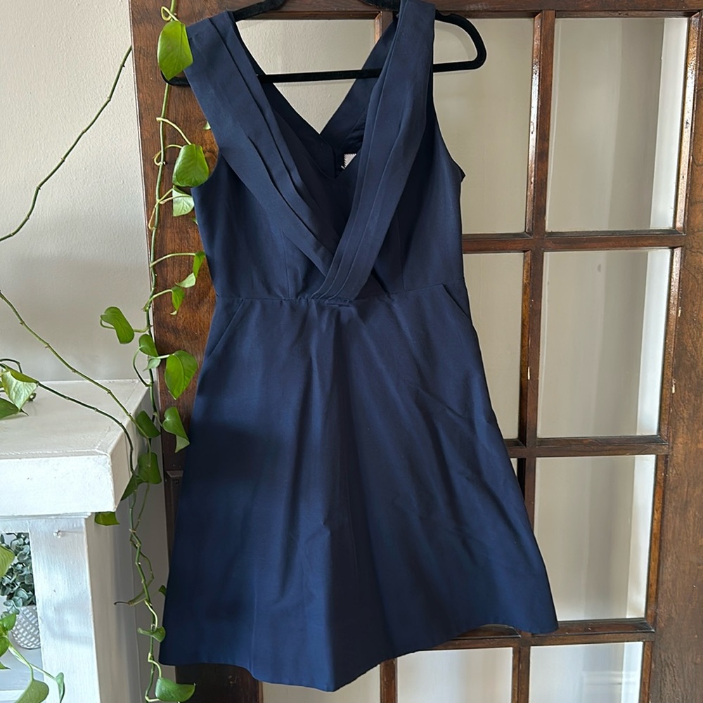 Anthropologie 9-H15 STCL A-line BUTTON BACK dress